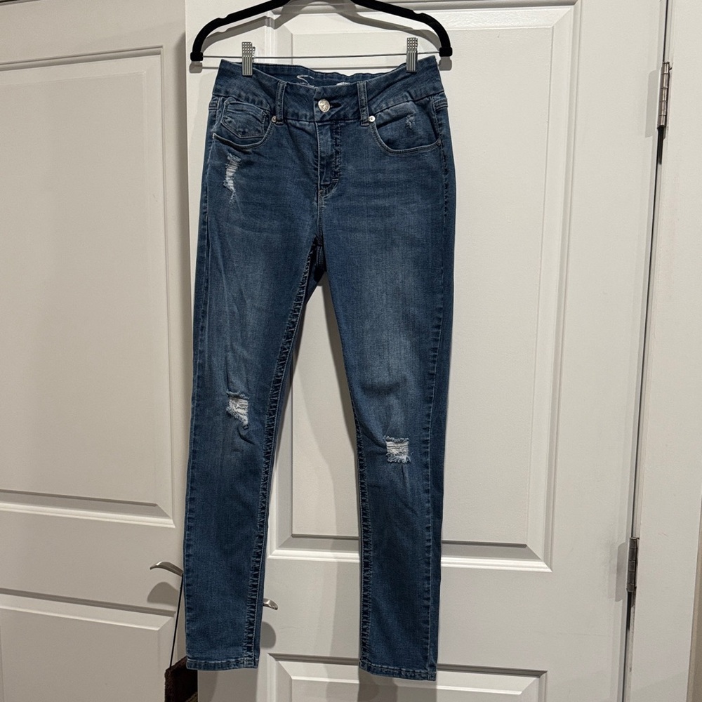 Seven7 Dark Blue Skinny Jeans